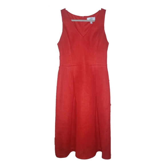 Belle Badgley Mischka Red Mesh Dress - Picture 1 of 4